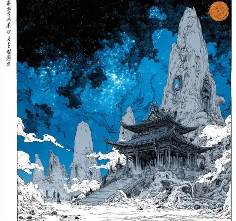 校园题材漫画封面，表现文化祭筹备中的热闹场景